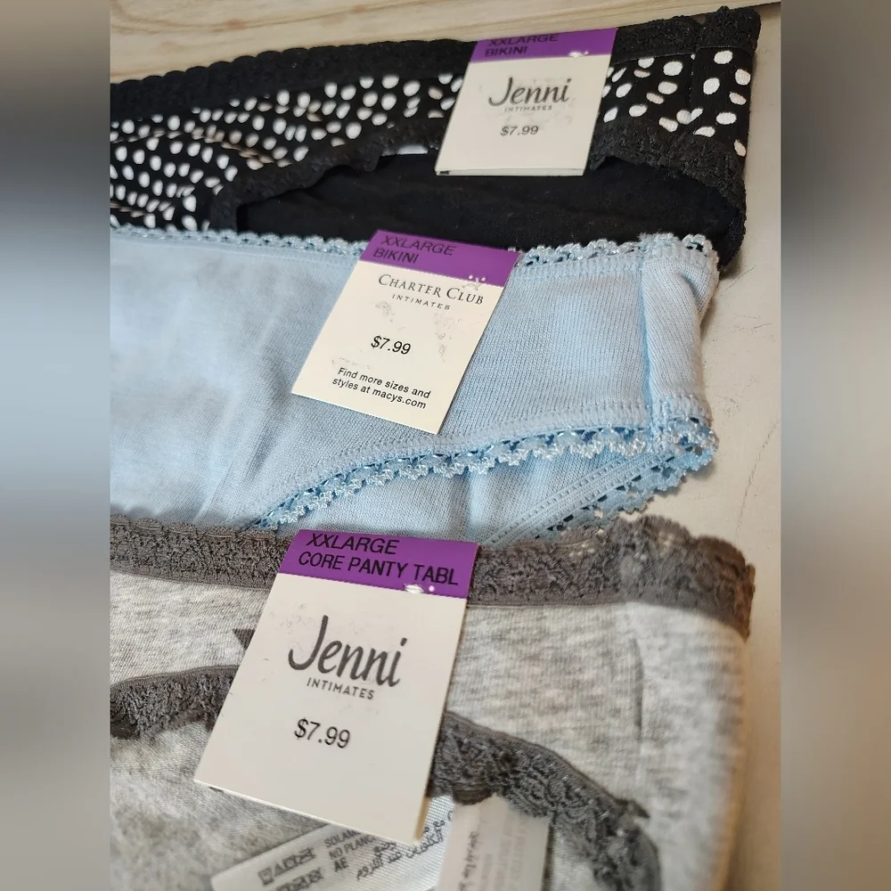 Jenni Women's 3 Pairs Bikini XXL